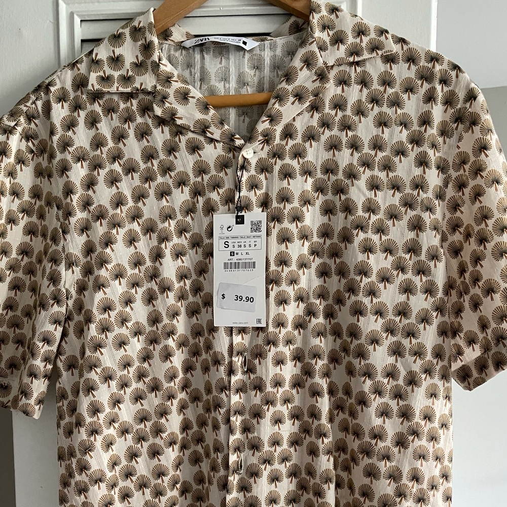 NWT Zara button down shirt